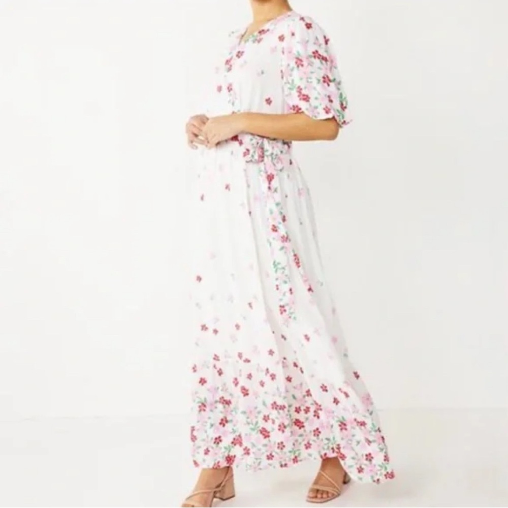 DRAPER JAMES RSVP Floral Wrap Maxi Dress - Picture 8 of 8
